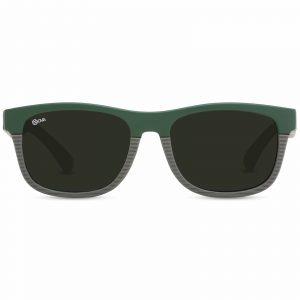 NOVA Full Rim Rectangular Matt Dark Green + Matt Grey NV3718 F01 KIDS SUNGLASSES