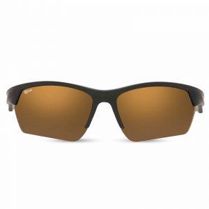 NOVA Half Rim Wrap Around Matte Black with Yellow NV6017 F01 SPORTS SUNGLASSES