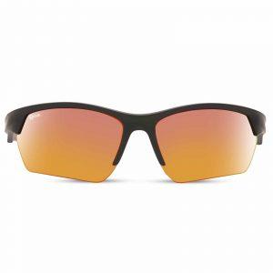 NOVA Half Rim Wrap Around Matte  Black with Orange NV6017 F02 SPORTS SUNGLASSES