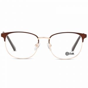 NOVA Full Rim Flyer Matte Copper NVF8118 F02 Women Eyeglasses