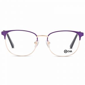 NOVA Full Rim Flyer Matte Purple NVF8118 F03 Women Eyeglasses