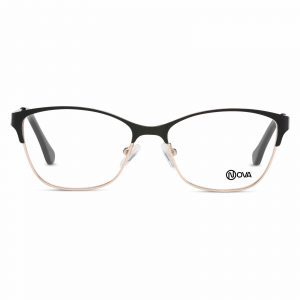NOVA Full Rim Flyer Matte Black NVF8218 F01 Women Eyeglasses