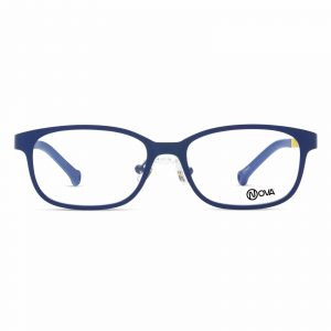 NOVA Full Rim Rectangular Matte Blue NVF9318 F02 Kids Eyeglasses