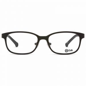 NOVA Full Rim Rectangular Matte Brown NVF9318 F03 Kids Eyeglasses
