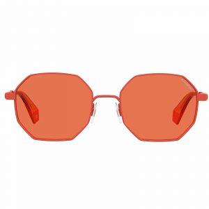 POLAROID Full Rim Hexagon MT ORANGE 6067S 2M5 UNISEX SUNGLASSES