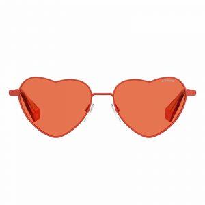 POLAROID Full Rim Heart MT ORANGE 6124S 2M5 WOMEN SUNGLASSES