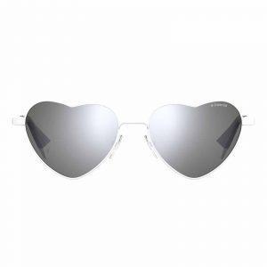 POLAROID Full Rim Heart WHITE 6124S VK6 WOMEN SUNGLASSES