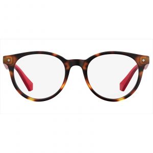 POLAROID Full Rim HAVANA RED PLD D814 O63 Teens Eyeglasses