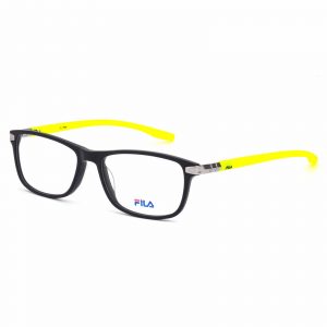 FILA Full Rim Square Matt Black-Shiny Gun VF9110K 703Y Unisex Eyeglasses