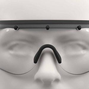 POLAROID STAY SAFE MASK SHIELD Clear STAYSAFE1 UNISEX Safety Glasses