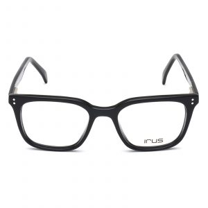 IRUS Full Rim Shiny Black-Shiny Silver Part IR2011 C1 Unisex Eyeglasses