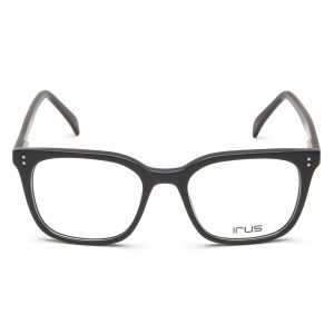 IRUS Full Rim Matt Black-Matt Gun Part IR2011 C7 Unisex Eyeglasses