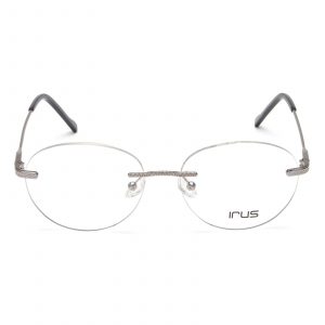 IRUS Rim Less Shiny Gun IR2022 C3 Unisex Eyeglasses
