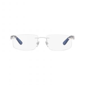 Ray-Ban Rim Less Silver Brushed 0RX6401II 2595  55 Men Eyeglasses